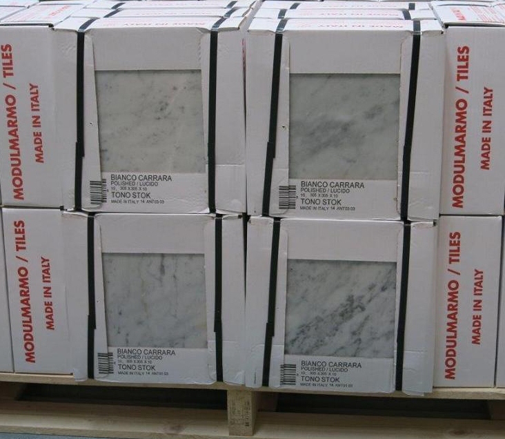 Tiles Bianco Carrara Stock 12 x 12"