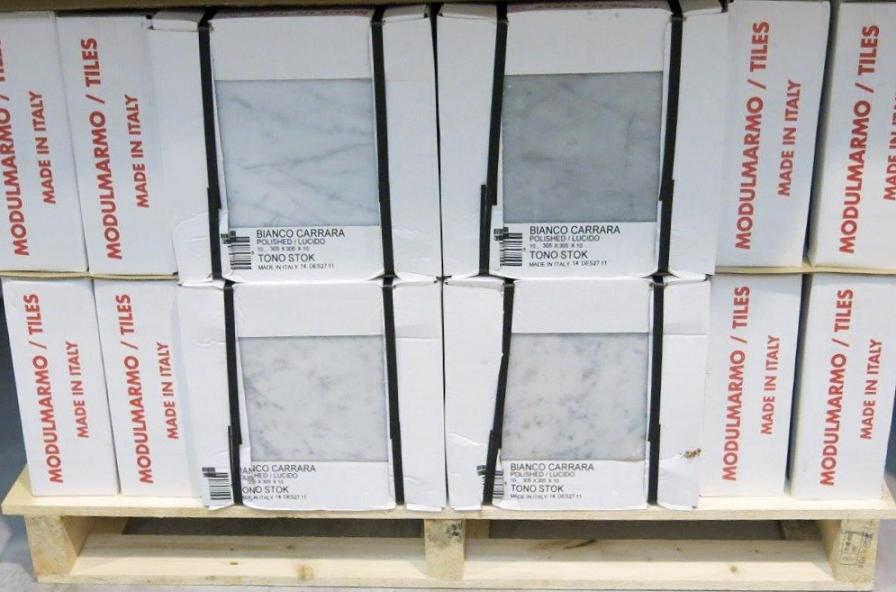Tiles Bianco Carrara Stock 12 x 12"