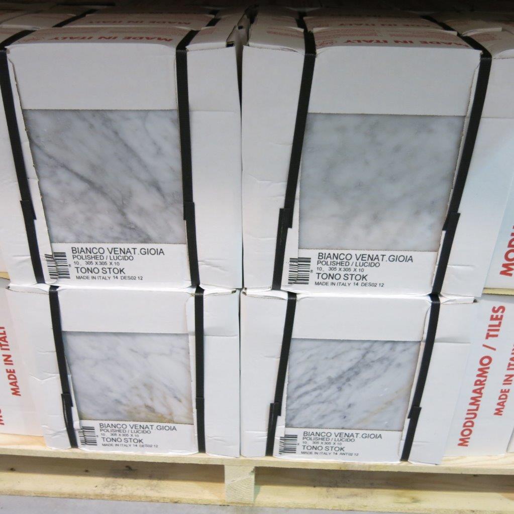 Tiles Bianco Carrara Stock 12 x 12"