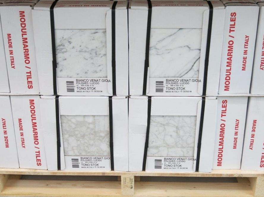 Tiles Bianco Carrara Stock 12 x 12"