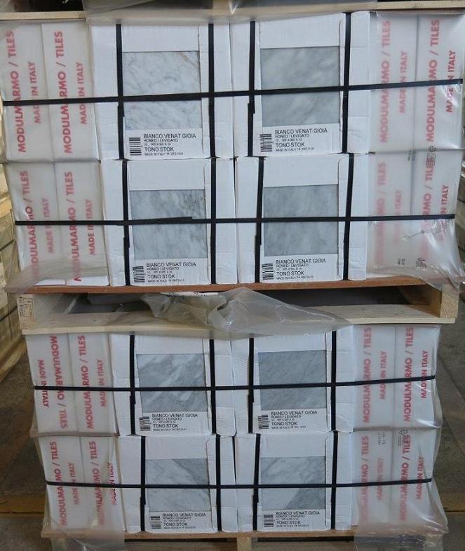 Tiles Bianco Venatino Gioia Stock 12 x 12"