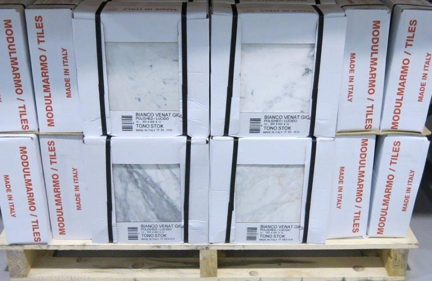 Tiles Bianco Venatino Gioia Stock 12 x 12"