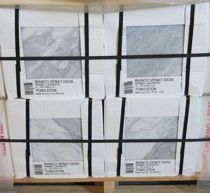Tiles Bianco Venatino Gioia Stock 12 x 12"