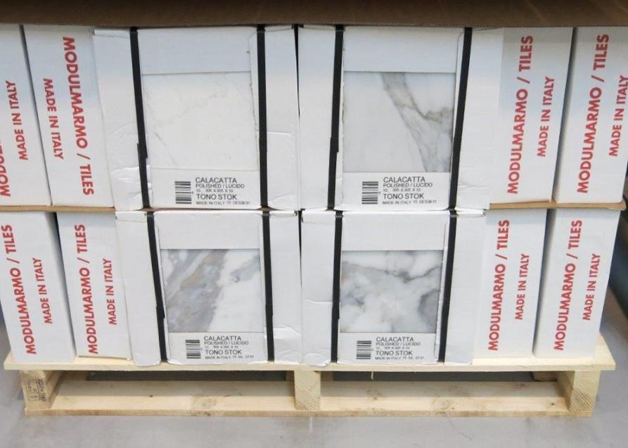 Tiles Calacatta Oro Stock 12 x 12"