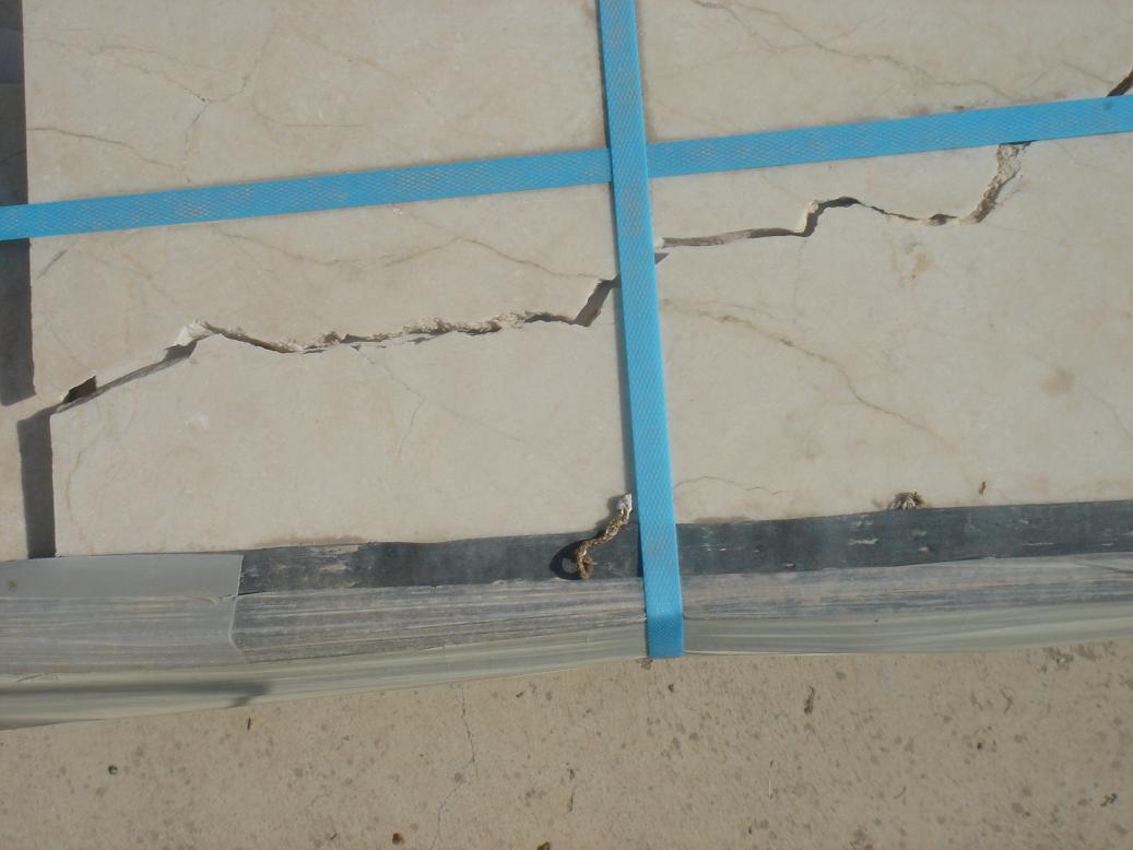 Stock crema marfil 1 cm polished broken
