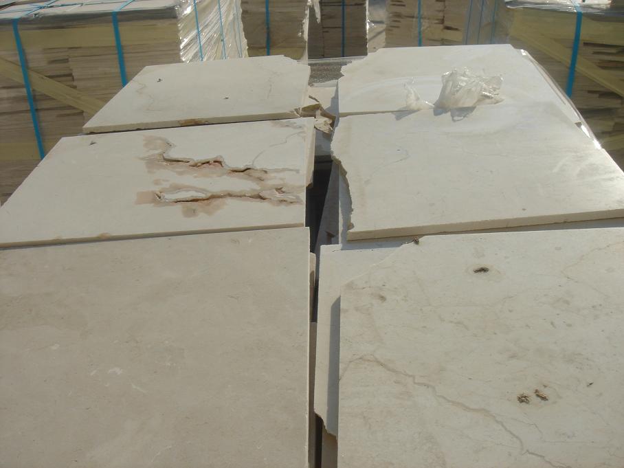 Stock crema marfil 1 cm polished broken