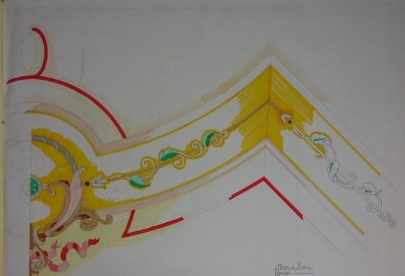 Another design of the same project, with tuscany marbles